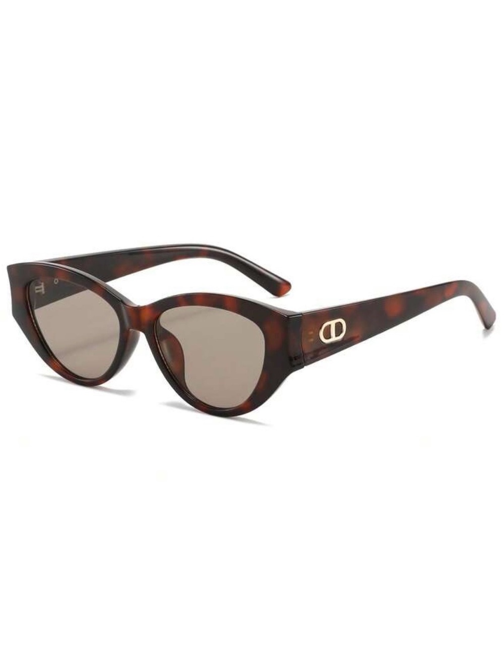 Others Follow Tortoiseshell Cat-Eye Sunglasses with Gold Detail